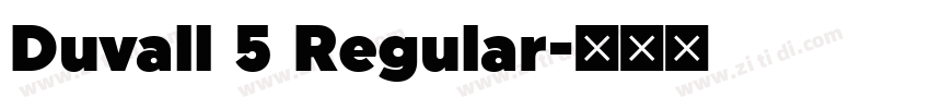 Duvall 5 Regular字体转换